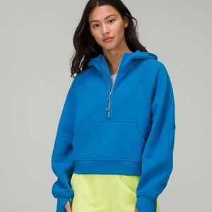 Lululemon Scuba Oversized Half-Zip Hoodie Poolside Blue Size M/L